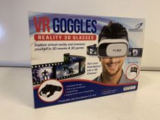 20 x NEW BOXED FALCON VR GOGGLES. REALITY 3D GLASSES (1218/30)