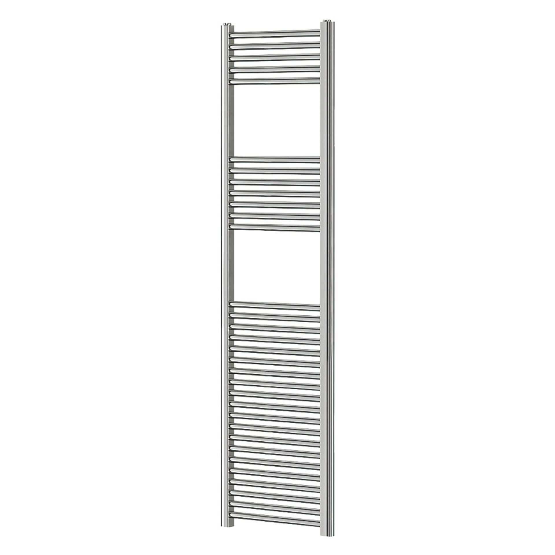 (7) FLAT LADDER TOWEL RADIATOR 1800 X 400MM CHROME 1858BTU. High quality chrome-plated steel - Image 2 of 2