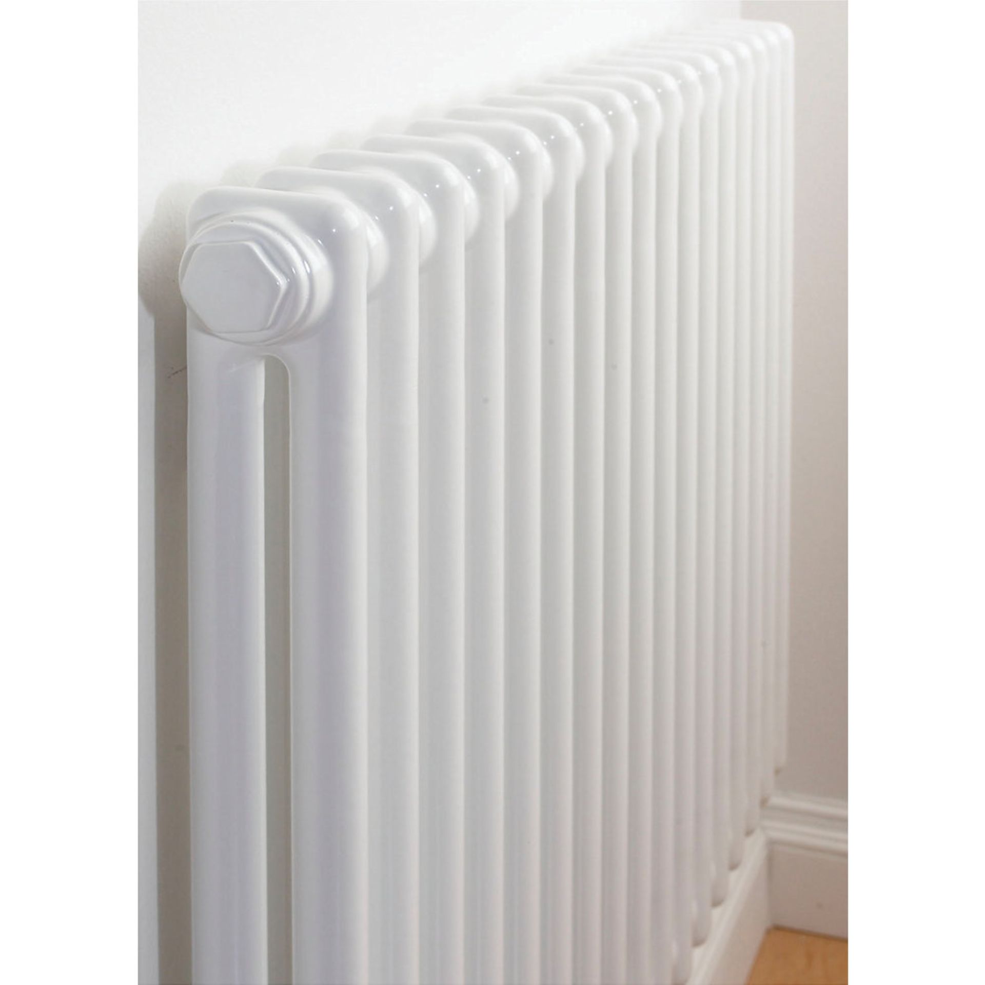 (24) 2-COLUMN HORIZONTAL RADIATOR 500 X 628MM WHITE 1703BTU. Acova Classic steel column radiators - Image 2 of 2