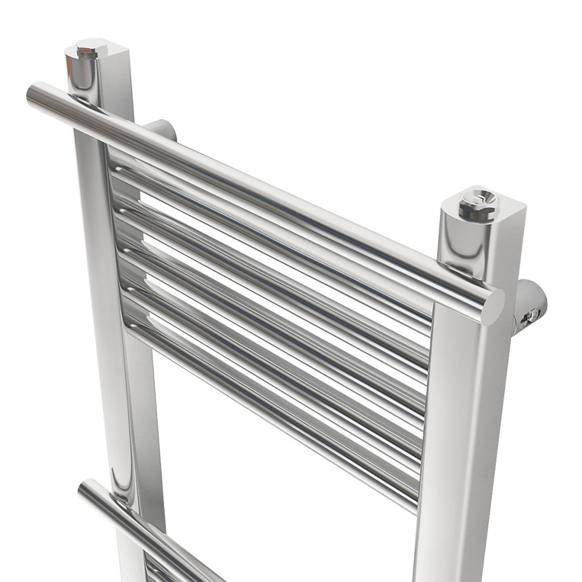 (1) SOLNA WATER TOWEL WARMER 1100 X 500MM CHROME 1068BTU. Bar-on-bar design that allows the towel to - Image 3 of 3