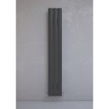 (14) ALULITE ARC ALUMINIUM RADIATOR 1800 X 280MM BLACK 2396BTU. Contemporary aluminium radiator with