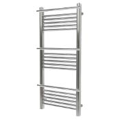 (1) SOLNA WATER TOWEL WARMER 1100 X 500MM CHROME 1068BTU. Bar-on-bar design that allows the towel to