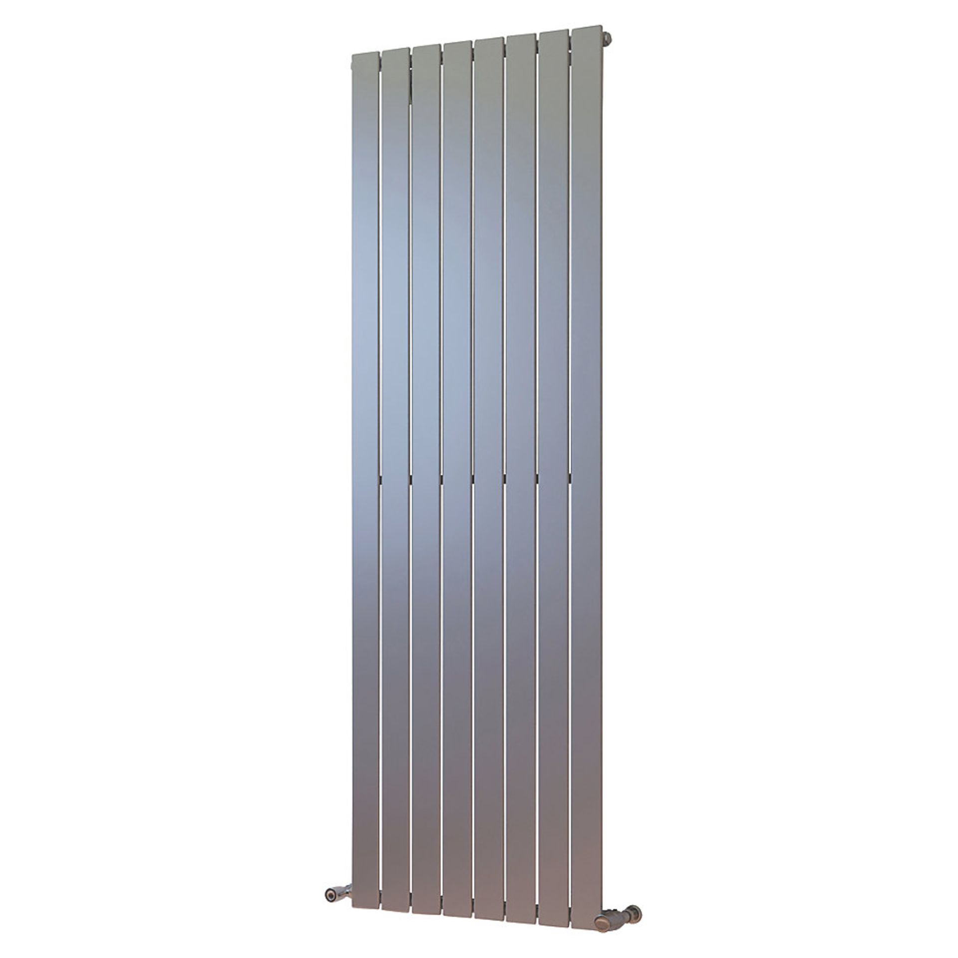 (4) XIMAX OCEANUS HORIZONTAL OR VERTICAL DESIGNER RADIATOR 1800 X 595MM SILVER 3782BTU (62207). - Image 2 of 3