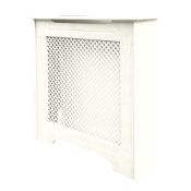 (34) VICTORIAN RADIATOR COVER WHITE 820 X 210 X 868MM. White finish. Provides a practical solution