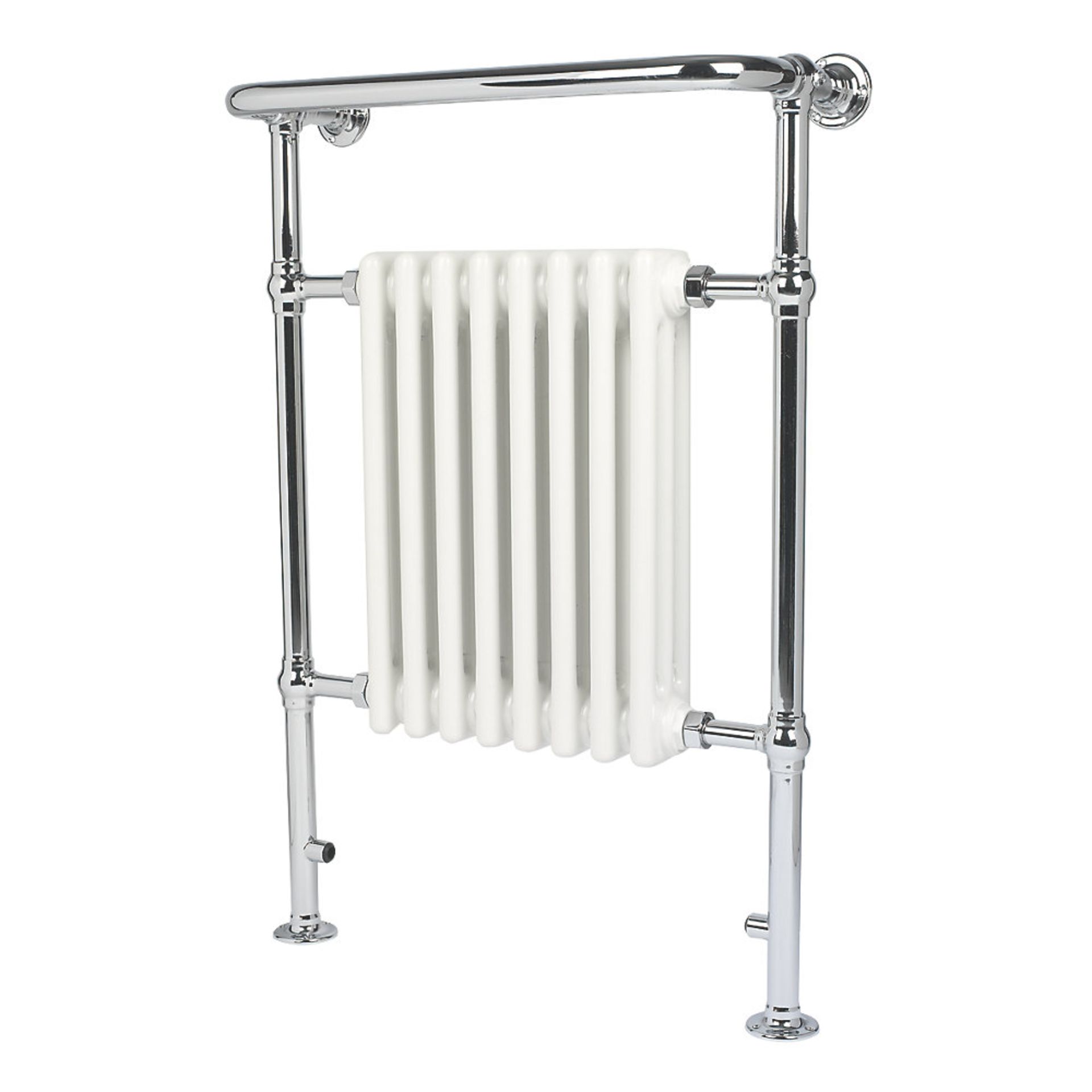 (8) BATHROOM RADIATOR 952 X 659MM CHROME 1699BTU. Traditional Victorian Powder-Coated Steel - Image 2 of 2