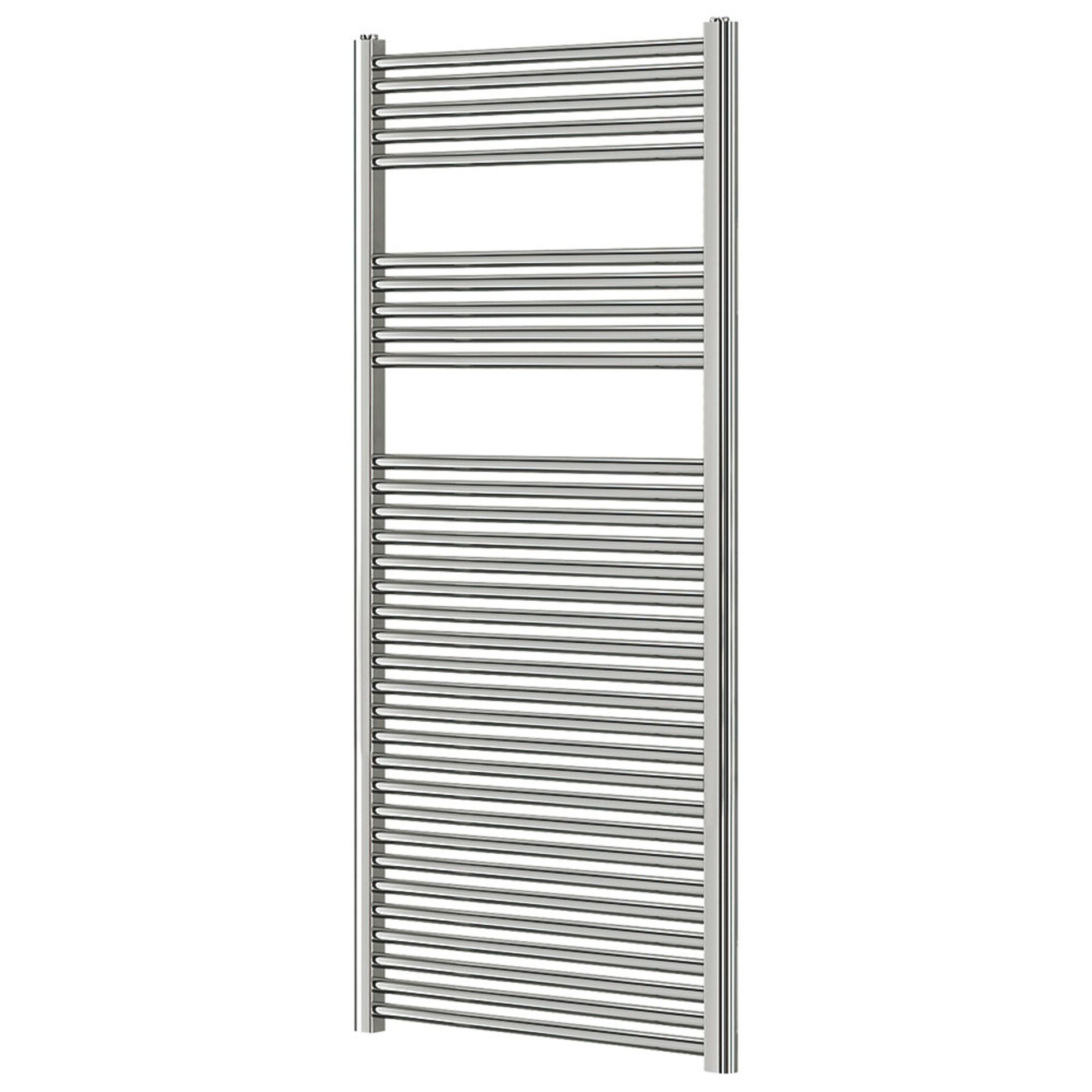 (26) TOWEL RADIATOR 1600 X 600MM CHROME 1889BTU. Flat Front Chrome-Plated Steel Construction Water - Image 2 of 2