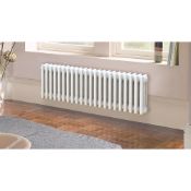 (23) 3-COLUMN HORIZONTAL RADIATOR 300 X 812MM WHITE 1857BTU. Acova Classic steel column radiators