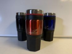 24 x FALCON 16oz INSULATED TRAVEL MUGS IN VARIOUS COLOURS