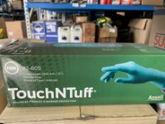 10 X PACKS OF 100 TOUCHNTUFF GLOVES