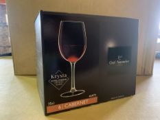 12 X BRAND NEW PACKS OF 6 RETAIL BOXED CHEF AND SOMMELIER VERRE A PIED TULIPE 35CL CABERNET