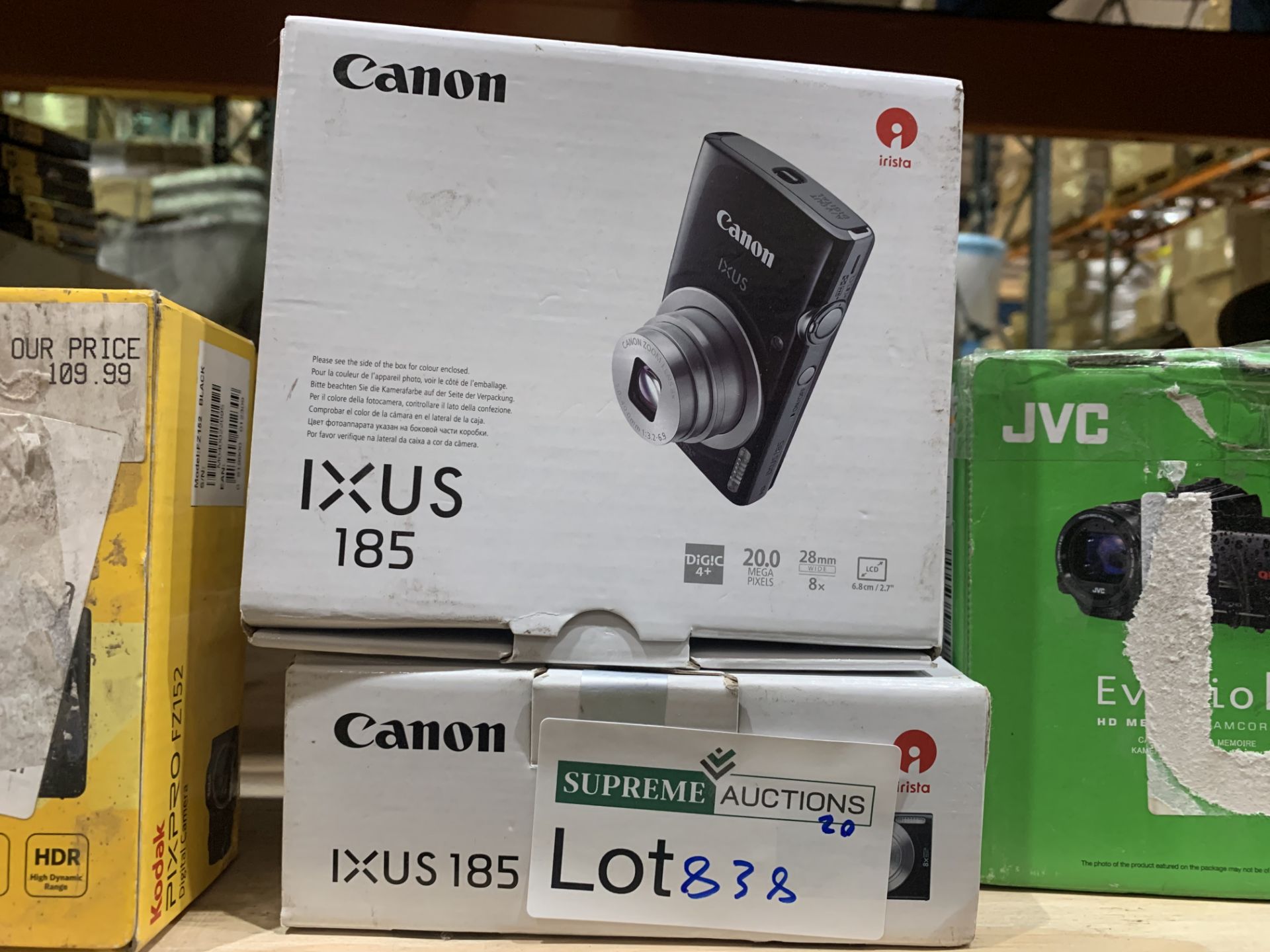 2 X CANON IXUS 185 CAMERAS