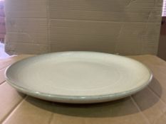 6 X BRAND NEW SERAX COLLECTION 37CM PLATTER PLATES AQUA RRP £49 EACH