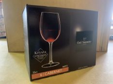 12 X BRAND NEW PACKS OF 6 RETAIL BOXED CHEF AND SOMMELIER VERRE A PIED TULIPE 35CL CABERNET