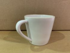 12 X BRAND NEW PACKS OF 6 WHITE RUSTIC NATURAL RIM TEA CUPS 0.19L