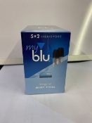 60 X PACKS OF 2 MY BLU LIQUID PODS 9MG MINT CHILL