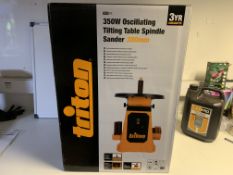 BRAND NEW BOXED TRITON 350W OSCILLATING TILTING TABLE SPINDLE SANDER