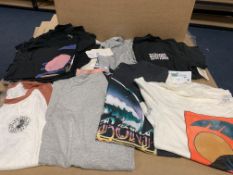 10 X VARIOUS BRAND NEW BILLABONG/ELEMENT T SHIRTS IN VARIOUS STYLES AND SIZES APPROX RRP £290