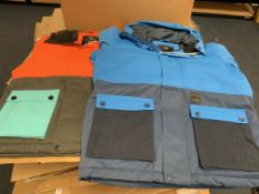3 X BRAND NEW CHILDRENS FIFTY 50 SKI JACKETS IN VARIOUS STYLES AND SIZES RRP £100 EACH