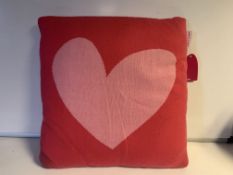 10 X BRAND NEW AGATHA RUIZ DE LA PRADA CORAZON FUCSIA ROSA CUSHIONS 45 X 45CM RRP £40 EACH