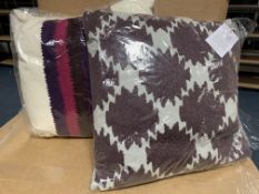 18 X VARIOUS BRAND NEW JAY ST BLOCK PRINT COMPANY CUSHIONS IN VARIOUS STYLES AND SIZES RRP £30-40