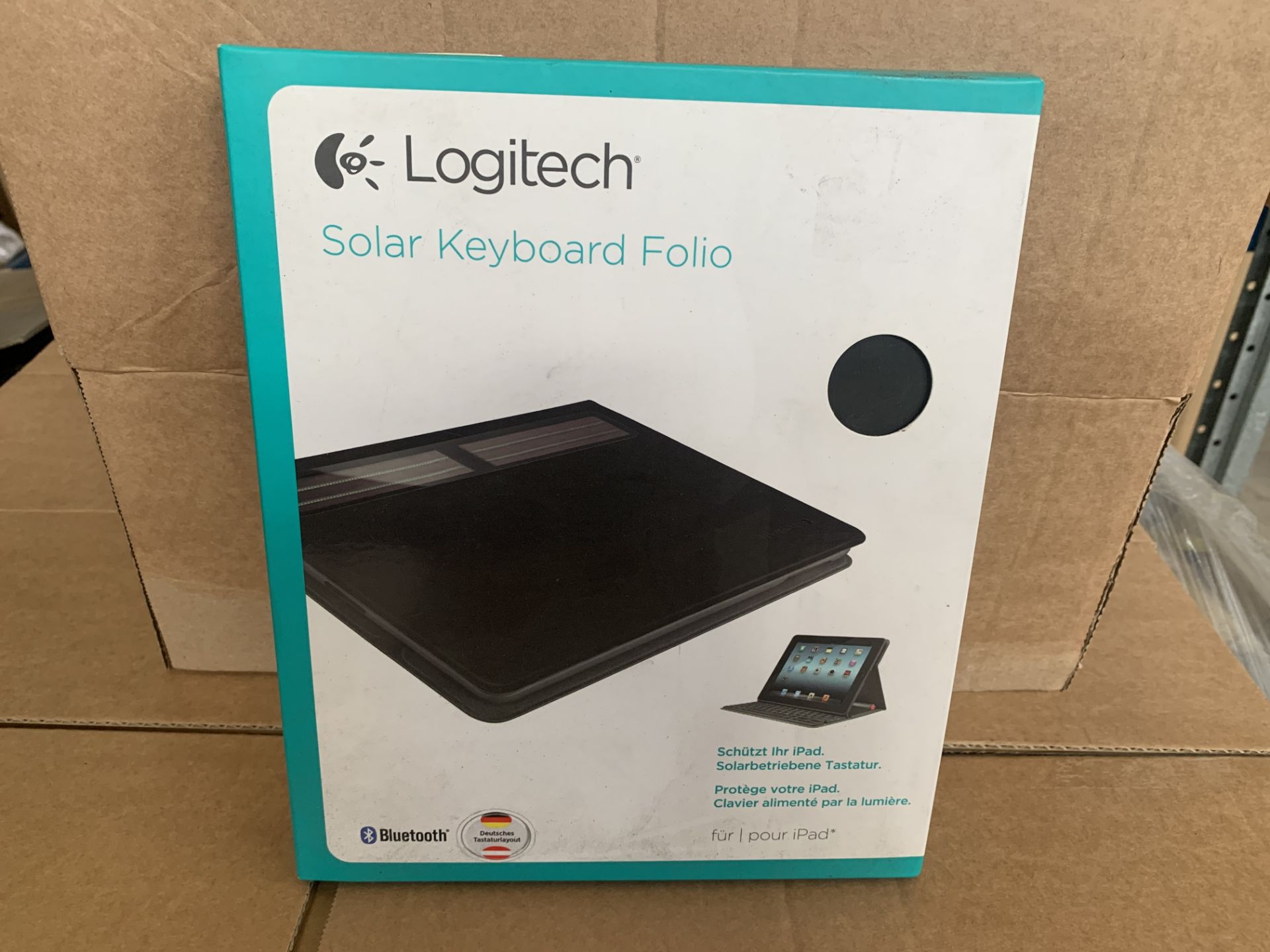 7 X LOGITECH SOLAR KEYBOARD FOLIOS FOR IPAD (GERMAN)