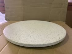 6 X BRAND NEW SERAX TERAZZO 40CM SERVING PLATTERS GRANITE RRP £50 EACH