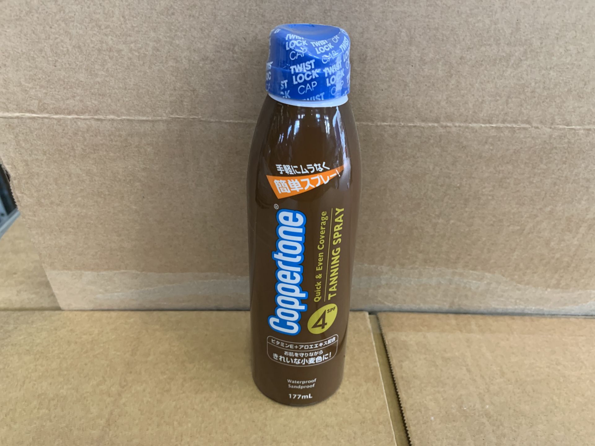 72 X BRAND NEW COPPERTONE QUICK AND EVEN COVERAGE TANNING SPRAY 177ML