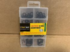 72 X NEW PACKAGED TOOL TECH 180 PIECE O RING ASSORTMENT SETS