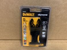 20 X NEW PACKAGED DEWALT EXTREME MULTI FIT ACCESSORY. CARBIDE TEETH