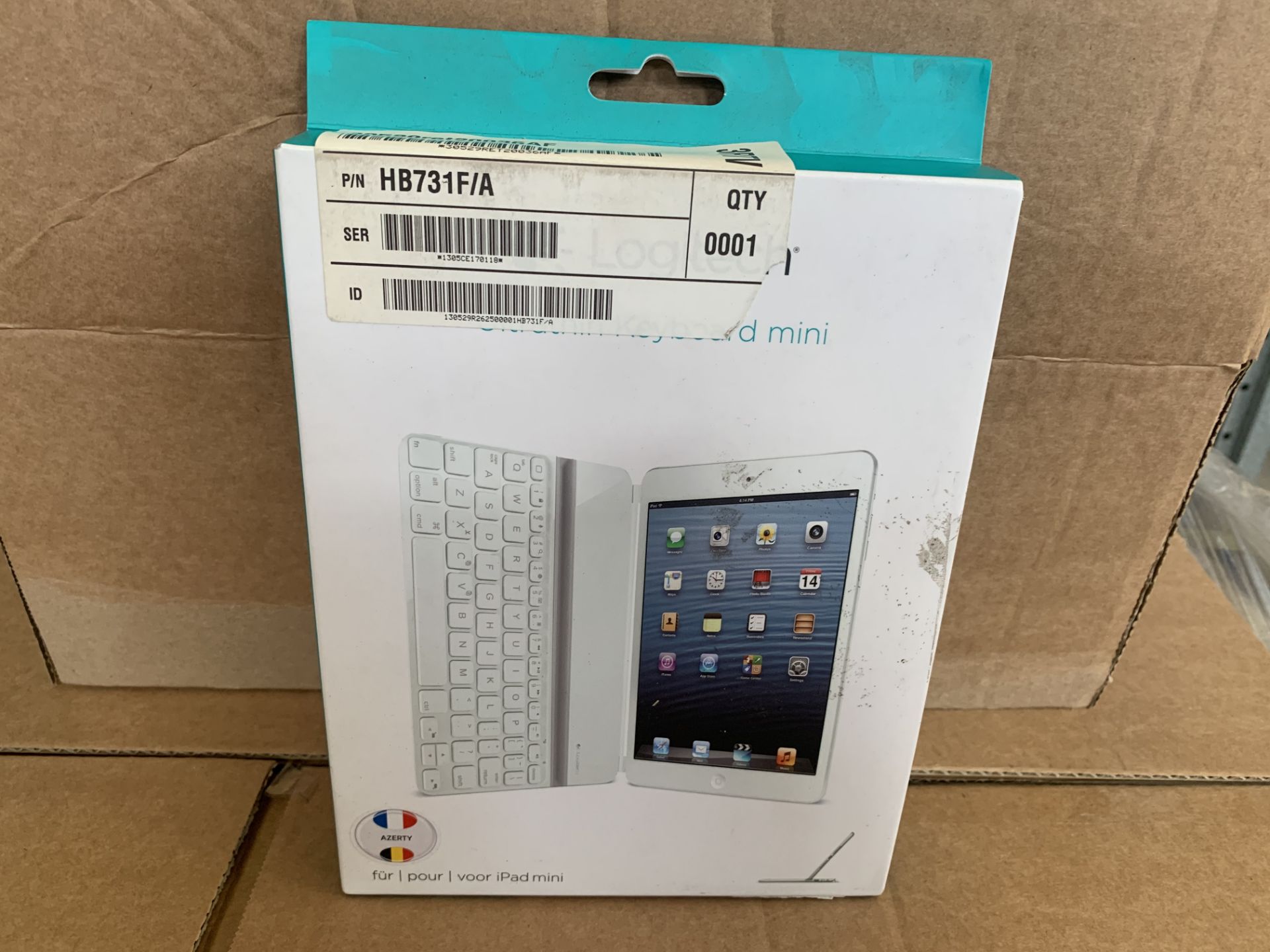 8 X LOGITECH KEYBOARD FOR IPAD MINI (AZERTY KEYBOARD)