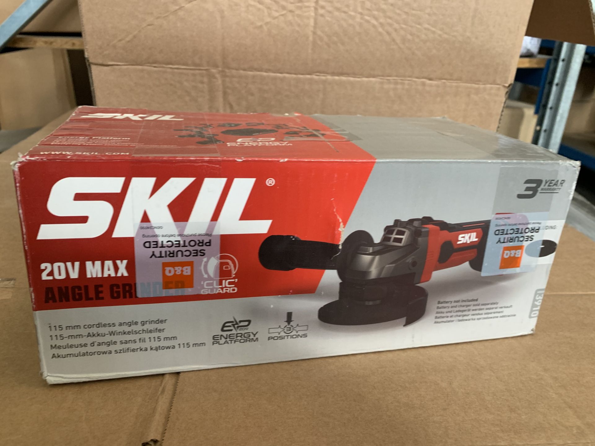 2 X BRAND NEW SKIL 20V MAX ANGLE GRINDERS