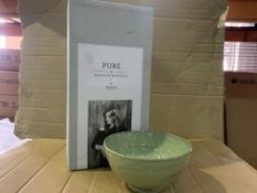 5 X BRAND NEW RETAIL BOXED PACKS OF 4 PURE BY PASCALE NAESSENS SERAX BOWLS