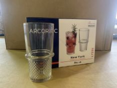 12 X BRAND NEW PACKS OF 6 ARCOROC GOBELET 35CL GLASSES IN 3 BOXES