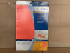 65 X BRAND NEW PACKS OF 540 HERMA SPECIAL NEON LABELS