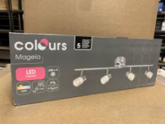 8 X BRAND NEW COLOURS MAGEIA LED INTEGRATED 4 SPOTLIGHT BARS