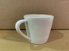 12 X BRAND NEW PACKS OF 6 WHITE RUSTIC NATURAL RIM TEA CUPS 0.19L