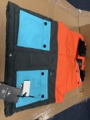 3 X BRAND NEW BILLABONG FIFTY 50 BOYS PUFFIN ORANGE SKI JACKETS IN VARIOUS SIZES RRP £100 EACH