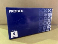 10 X PACKS OF 100 PRODEX VINYL DISPOSABLE GLOVES POWDERED BLUE