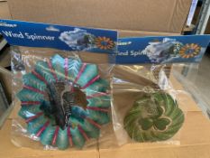 42 X BRAND NEW ACTIVE OUTDOOR WIND SPINNERS IN VARIOUS DESIGNS