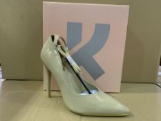 14 X BRAND NEW RETAIL BOXED KOI FOOTWEAR NUDE PATENT HIGH HEEL FASHION SHOES IN RATIO BOX (1 X