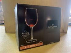 12 X BRAND NEW PACKS OF 6 RETAIL BOXED CHEF AND SOMMELIER VERRE A PIED TULIPE 35CL CABERNET