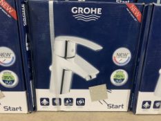 NEW BOXED GROHE START MIXER TAP WITH POP UP WASTE SET