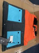 3 X BRAND NEW BILLABONG FIFTY 50 BOYS PUFFIN ORANGE SKI JACKETS IN VARIOUS SIZES RRP £100 EACH