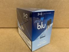 120 x NEW SEALED PACKS OF 2 MINT CHILL MY BLU LIQUIDPODS. 9MG