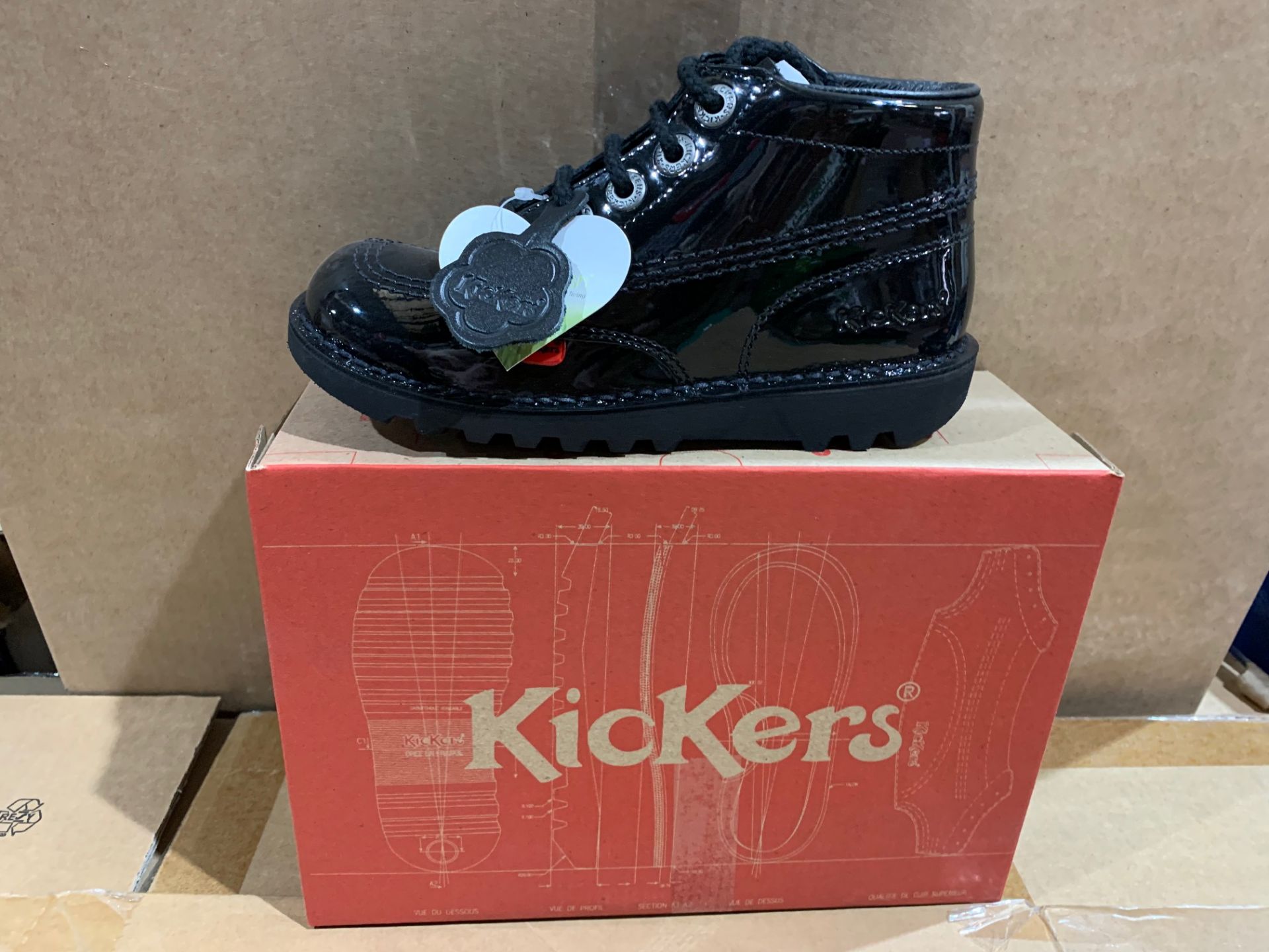 4 X NEW & BOXED KICKERS BOOTS SIZE INFANT 1
