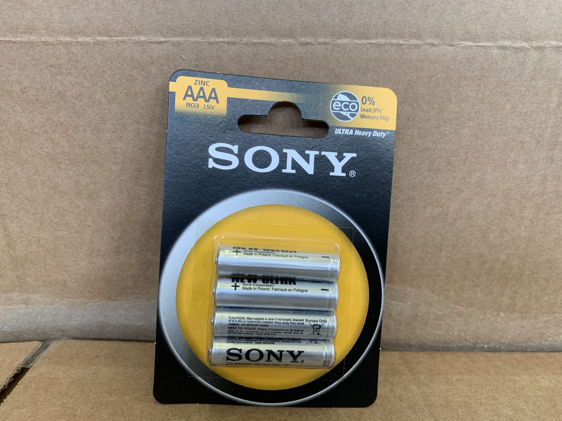 108 X BRAND NEW SONY AAA ULTRA HEAVY DUTY BATTERIES EXP 05/21