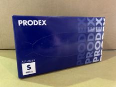 10 X PACKS OF 100 PRODEX VINYL DISPOSABLE GLOVES POWDERED BLUE