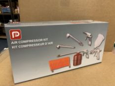 4 x NEW BOXED PP 5 PIECE AIR COMPRESSOR KITS