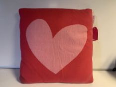 10 X BRAND NEW AGATHA RUIZ DE LA PRADA CORAZON FUCSIA ROSA CUSHIONS 45 X 45CM RRP £40 EACH