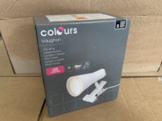 21 X BRAND NEW COLOURS VAUGHAN CLIP LIGHTS